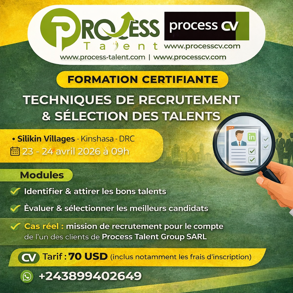 FORMATION CERTIFIANTE – Techniques de Recrutement & Sélection des Talents